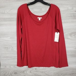 melrose and market red long sleeve